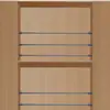 Barra Redonda de Hierro Forjado Negra Cortable Barandilla Barra de Tope de Gabinete Barra de Soporte Barra Lateral Accesorios de Barra Cruzada Decorativa Interior de Gabinete