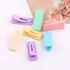 Pinza de Pato Color Macarrón Clip con Borde Mate Clip para Flequillo Pinza Ovalada para el Cabello Ondulado Pinza para Mechones Quebrados Joyería