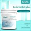Comprimidos desinfetantes para piscina Yuhua, ácido tricloroisocianúrico, comprimidos de cloro, comprimidos de cloro de liberação sustentada, 200g, cloro forte, desinfetante TCCA