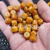 Cera de Abeja Artificial Corte Recto Cuentas Estilo Antiguo Cuentas Sueltas Cuentas de Barril de Cera de Abeja Vieja Cuentas Espaciadoras Ruyi Tong Pulsera DIY Accesorios de Joyería Cuentas