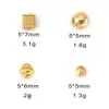 Linterna calabaza corte cuadrado cuentas florales con agujero pasante cuentas de acero inoxidable con recubrimiento de vacío al por mayor joyería diy