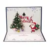 Escultura de Papel Camioneta Creativa Hecha a Mano 3D Tarjeta de Felicitación Navideña Estéreo Venta al por Mayor Transfronteriza Amazon Tarjeta de Felicitación Navideña de Bendición