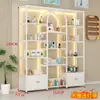 Armário expositor de cosméticos de prateleira, expositor, armário de produtos para salão de beleza e unhas de luxo leve, armário expositor, prateleira de armazenamento, multifuncional