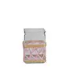 Conjunto de Vasos de Vidro com Rattan Artesanal Transfronteiriço com Flores Secas, Decoração Suave, Conjunto de Vasos de Vidro Hidropônico com Pothos, Decorações Trançadas Retro