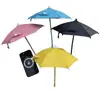 Manguera de Metal Flexible Mini Paraguas Pequeño Plata Goma Protección Solar y Aislamiento Térmico Paraguas de Juguete Paraguas para Teléfono Móvil en Vivo al Aire Libre