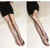 Meias 0D Pretas Transparentes Ultrafinas com Bolinhas Pretas, Meias Transparentes Ultrafinas Pretas Claras Sexy Anti-Furo Que Podem Ser Cortadas à Vontade