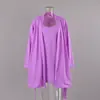 Amazon Europeu e Americano Transfronteiriço Conjunto de Pijama de Tricô, Roupa de Casa, Camisola de Modal, Robe Cardigan Conjunto de Duas Peças 2026