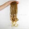 Venta Caliente Transfronteriza Trenzas Africanas para Mujer Doble Cola Pelo Largo Rizado Esponjoso Crochet Trenza Doble