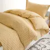 Juego de tres piezas para dormitorio de estudiante universitario de funda de edredón de algodón lavado y sábana para cama individual litera colchón ropa de cama juego de seis piezas