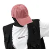 Boné de Baseball Vintage Lavado para Homens, Boné Plano de Sarja Desgastado com Aba Curta para Mulheres, Chapéu com Proteção Solar para Circunferência de Cabeça Grande, Personalizável