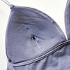 0053 ropa interior de algodón grande sin espalda tirantes finos sexy europeos y americanos sujetador de algodón acanalado fino cómodo para mujer