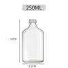 Garrafa de Vidro para Chá de Leite para Levar de Celebridade da Internet 100ml Garrafa Pequena Transparente para Vinho Garrafa para Café Garrafa de Vidro Selada para Bebidas Planas