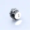 Panjia plata de ley S925 cesta de flores amor fruta personalidad charm cuentas DIY pulsera de hueso de serpiente con accesorios de cuentas
