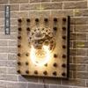Lámpara de pared retro china Lámpara de grifo estilo chino Patio exterior Creativo Sala de estar Pasillo Pasillo Decoración Zen