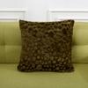 Capa de Almofada Circular Plush Embossed para Comércio Exterior Capa de Almofada Quadrada Cor Sólida Almofada de Cabeceira Estilo Americano Almofada Decorativa