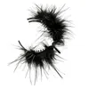 Presilha de Cabelo com Pena Preta para Mulheres, Presilha para Coque, Presilha Fixadora de Rabo de Cavalo Alto, Design Exclusivo de Alto Padrão, Realça o Volume do Cabelo