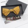 Ceremonia de Boda de Ocho Caracteres Novio de la Boda Padrino Color Vino Tinto Lazo Británico Color Sólido Pajarita para Hombre Vestido Formal