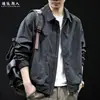 Chaqueta Casual Moderna para Hombre, Nueva Chaqueta Delgada para Primavera y Otoño 2026 con Cuello de Solapa, Corte Holgado, Ropa para Hombre de Tallas Grandes