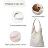 Bolso de Hombro Transfronterizo Bolso de Hombro de Lona Bolso de Tela Casual Versátil Elegante Fresco Artístico de Celebridad de Internet de Moda para Mujer