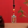 Pingente de chaveiro de carro de lembrança de viagem, acessório para pendurar em bolsa, acessório de metal étnico chinês, estilo étnico