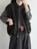 Chaleco Estilo Motociclista Beishan Tongshu de Piel Sintética para Mujer, Chaqueta sin Mangas Casual Elegante Holgada para Otoño H27141