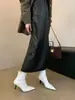 Botines de Tacón Alto Stiletto Chuyuji 2026 Otoño/Invierno Nuevos para Mujer, Botas de Mujer Coreanas Estilo Delgado Punta Fina, Botas Elásticas Ajustadas