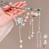 Versátil Pasador Floral Nuevo Estilo 2026 para Mujer, Elegante Pasador con Borla de Aspecto de Alta Gama, Pasador de Estilo Antiguo, Accesorio para el Cabello de Moda Antigua