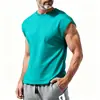 Marca Independiente Verano 2026 Nuevo Top Deportivo Casual de Color Sólido Estilo Americano para Hombre, Fitness, Venta al por Mayor