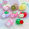Mini Accesorios de Frutas Artificiales de Resina Kiwi Piña Melón Accesorios de Frutas Pasador Funda de Teléfono Móvil Material de Botón