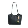 Bolsa feminina transfronteiriça retrô de grande capacidade, nova moda outono 2026 bolsa de ombro/axila, bolsa tote simples para o dia a dia
