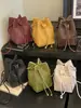 Bolso de Cubo con Cordón Nuevo para Mujer Otoño 2026, Bolso de Hombro Casual Simple para el Trabajo, Bolso Cruzado de Color Sólido Vintage a la Moda