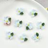 Famoso en Internet Joyería para Uñas Gardenia Fresco Primavera y Verano Flor Tridimensional Accesorios de Resina Pendientes DIY Accesorios para Pasador de Pelo