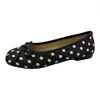 Sapatos rasos de bolinhas estilo francês para mulheres, novo modelo de outono 2006, perfeitos para combinar com vestidos, sapatos Mary Jane estilo noite
