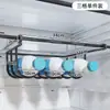 Prateleira de armazenamento para geladeira doméstica, divisor de prateleira, prateleira suspensa, prateleira de armazenamento, ferramenta de armazenamento para conservação de leite na cozinha