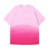 Cor degradê 250g pesado solto pescoço redondo equipe de trabalho roupas culturais camisa publicidade camisa classe roupas algodão camiseta personalização