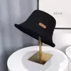 Nuevo Estilo de Verano Sombrero de Pescador Tejido para Mujer, Protección Solar, Adelgazante Facial, Transpirable, Versátil, Sombrero de Sol de Ala Ancha