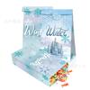 LB324 Comércio Exterior Inverno Floco de Neve Castelo Natal Ano Novo Festa de Aniversário Doces Couro Saco de Papel Selado