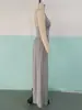 Nova macacão feminino de cor sólida transpassado no busto, casual de verão, perna larga, solto, roupas femininas, transfronteiriço europeu e americano da Amazon