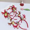 Nueva Diadema Navideña Decoraciones Cuernos Navideños Cuernos Largos Sellos para el Cabello Navidad Linda Peluche Año Nuevo Diadema