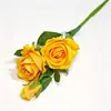 Flores artificiales rosa perla para ambiente del Día de San Valentín, decoración de boda, pared de rosas, decoración de rosa artificial de terciopelo