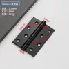 Bisagra de batiente de acero al manganeso puerta de madera maciza bisagra negra engrosada 4 pulgadas 5 pulgadas puerta ignífuga antirrobo puerta de habitación bisagra silenciosa