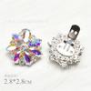 Venta al por mayor de accesorios de flores para zapatos con lazo de diamantes de imitación desmontables, hebilla decorativa, hebilla multifuncional, accesorios para bolsos de tacón alto