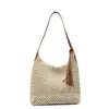 Bolso de Paja Retro de Gran Capacidad para Mujer 2026 Primavera Nuevo Bolso de Hombro/Axila de Lujo de Alta Gama para Vacaciones en la Playa