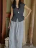 Camisa Feminina Solighter Verão Elegante com Pregas Francesas em V e Cintura Marcada
