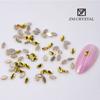 Nova Arte Do Prego Amarelo Dourado Em Forma De Broca Net Vermelho Fundo Plano Em Forma De Broca Fundo De Ouro Broca Nail Art Broca Ornamentos Strass