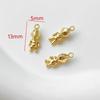 Conservación de Color Oro 14K Paquete Micro Engaste Zircón Lazo Colgante Troyano diy Pulsera Collar Aretes Accesorios Material