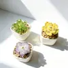 Zibo Florero de Vid Flor de Peonía Planta Flor de Vid Artificial Regalo del Día de la Madre Adorno de Escritorio Decoración de Coche Artesanía