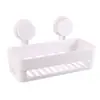 Estante de Almacenamiento para Baño Sin Perforaciones Montado en la Pared Potente Doble Ventosa Estante de Almacenamiento Estante Organizador de Artículos Varios para Baño Cocina