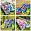 Parque de Juegos Inflable al Aire Libre con Recorrido de Obstáculos para Niños, Recorrido de Obstáculos Infantil, Equipo Inflable de Diversión para el Desarrollo de Padres e Hijos