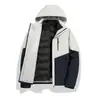 Chaqueta de plumón impermeable para hombre y mujer, tres en uno, repelente al agua, desmontable, para invierno, exterior, montañismo, esquí, ropa, estampado